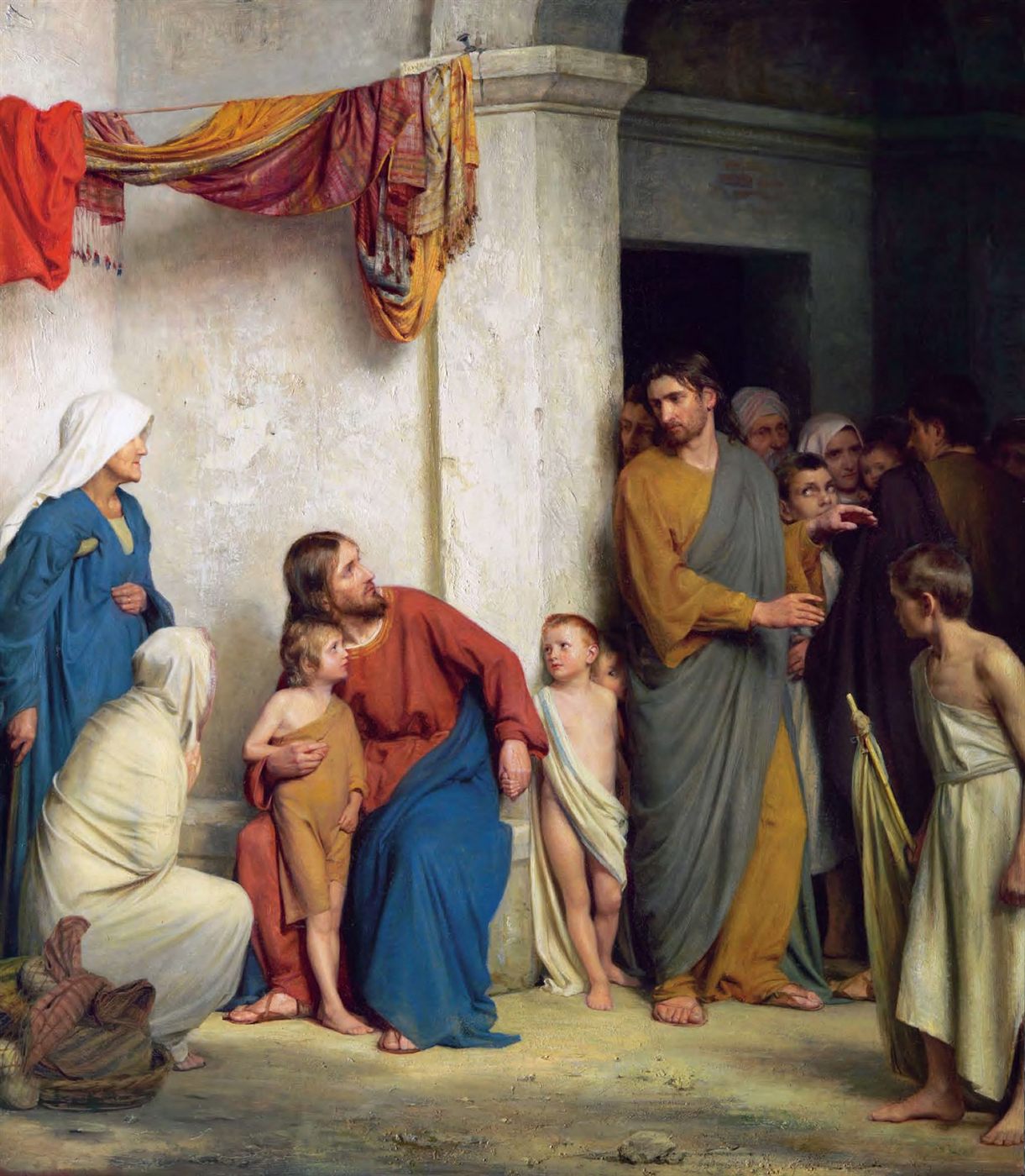 Let the Little Children Come Unto Me by Carl Heinrich Bloch