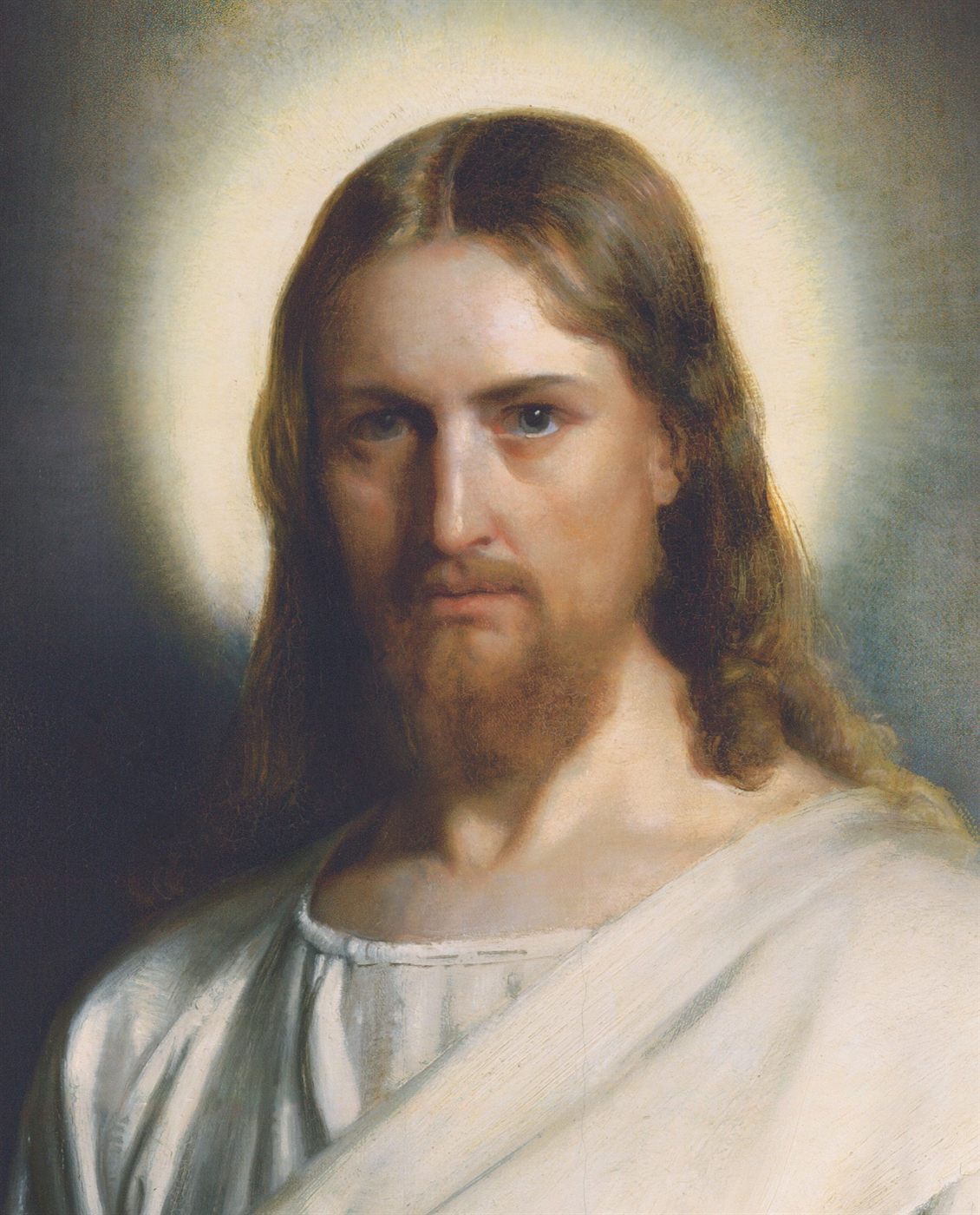 Portrait of Christ, oil painting by Carl Heinrich Bloch